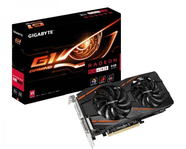 GIGABYTE AMD Radeon RX 480 8GB 256bit GV-RX480G1 GAMING-8GD