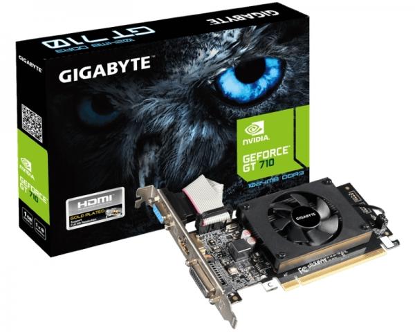 GIGABYTE nVidia GeForce GT 710 1GB 64bit GV-N710D3-1GL rev 2.0