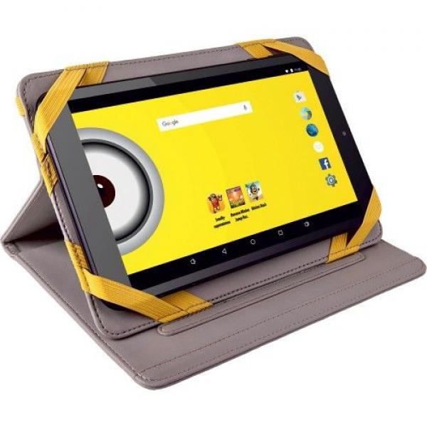 eSTAR Themed Tablet 8/ARM A7 QC 1.2GHz/512MB/8GB/0.3MP/WiFi/Android 5.1/Black/Minion Case