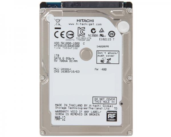 HITACHI 1TB 2.5 SATA III 8MB 5.400rpm HTS541010A9E680 Travelstar 5K1000