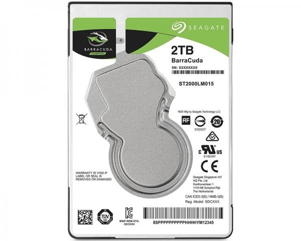 SEAGATE 2TB 2.5 SATA III 128MB 5.400rpm ST2000LM015 Barracuda