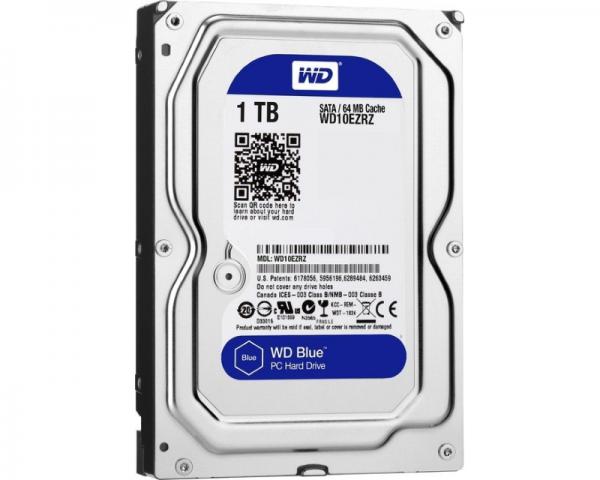 WD 1TB 3.5 SATA III 64MB 5.400rpm WD10EZRZ Blue