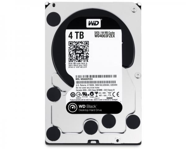 WD 4TB 3.5 SATA III 64MB 7.200rpm WD4003FZEX Black