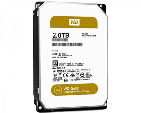 WD 2TB 3.5 SATA III 128MB 7.200 WD2005FBYZ Gold