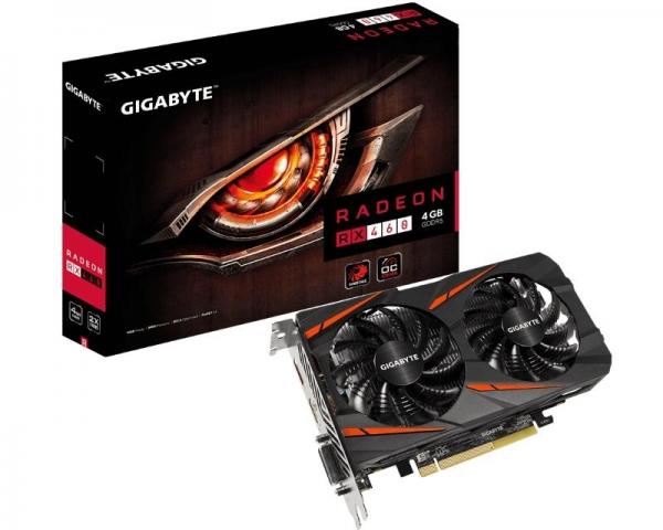 GIGABYTE AMD Radeon RX 460 4GB 128bit GV-RX460WF2OC-4GD rev 1.1