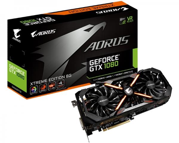 GIGABYTE nVidia GeForce GTX 1080 8GB 256bit GV-N1080AORUS X-8GD 1.0