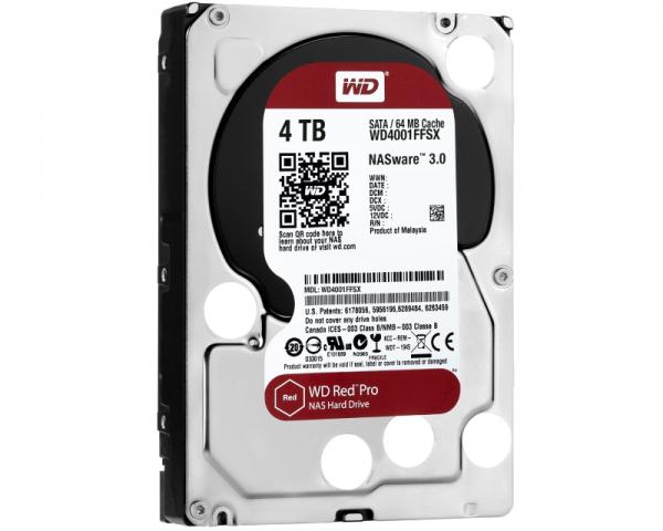 WD 4TB 3.5 SATA III 64MB 7.200rpm WD4001FFSX Red Pro