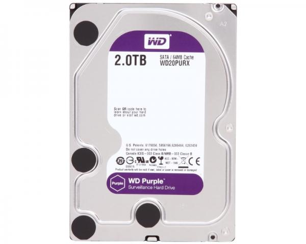 WD 2TB 3.5 SATA III 64MB IntelliPower WD20PURX Purple