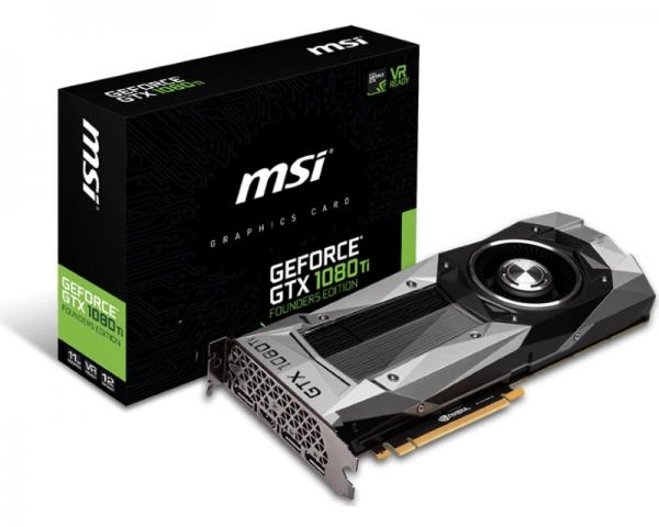 MSI nVidia GeForce GTX 1080 Ti 11GB 352bit GTX 1080 Ti Founders Edition