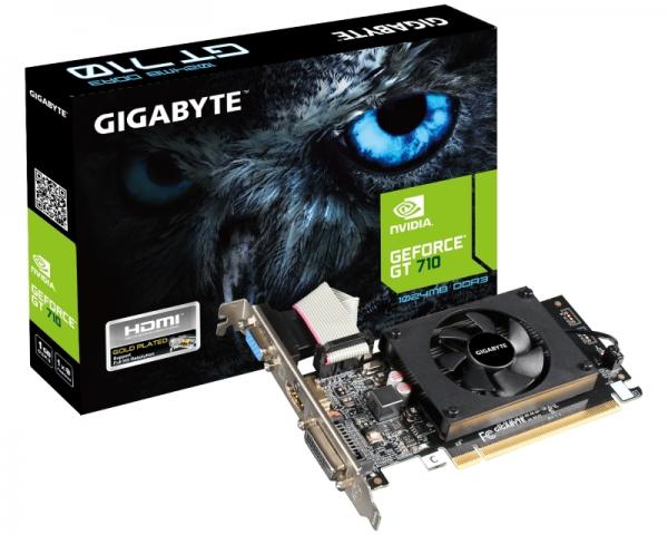 GIGABYTE nVidia GeForce GT 710 1GB 64bit GV-N710D3-1GL rev 2.0