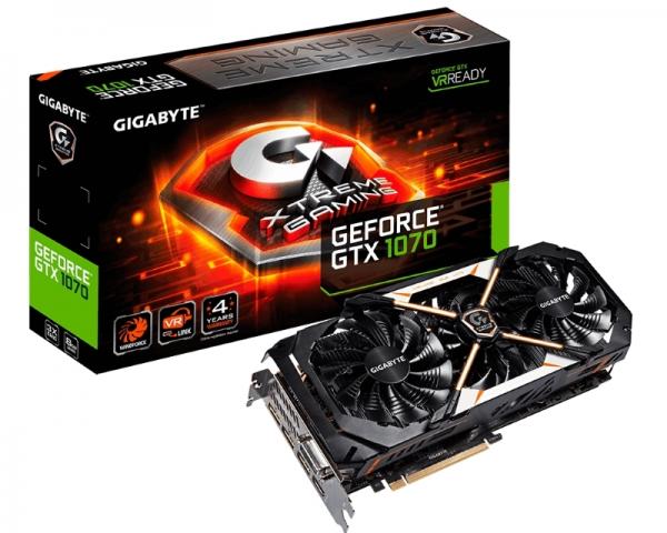 GIGABYTE nVidia GeForce GTX 1070 8GB 256bit GV-N1070XTREME-8GD