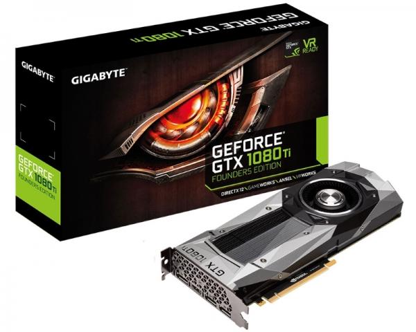 GIGABYTE nVidia GeForce GTX 1080ti 11GB 352bit GV-N108TD5X-B 1.0