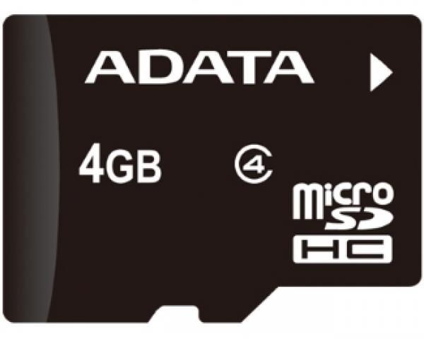 A-DATA MicroSDHC 4GB class 4 AUSDH4GCL4-R
