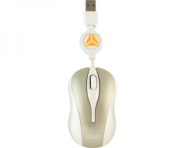 YENKEE YMS 4005GY Lima USB Optical zlatno-beli miš