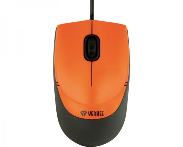 YENKEE YMS 1005OE Rio USB Optical crno-narandžasti miš