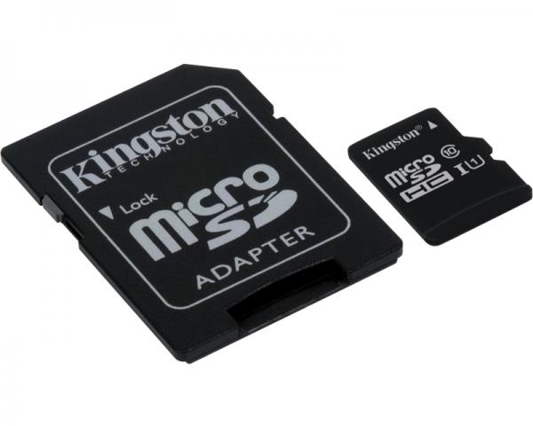 KINGSTON UHS-I MicroSDHC 8GB class 10 + adapter SDC10G2/8GB