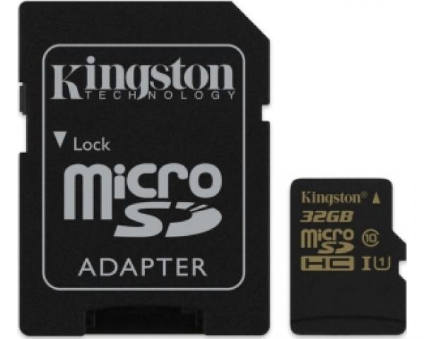KINGSTON UHS-I MicroSDHC 32GB + Adapter SDCA10/32GB