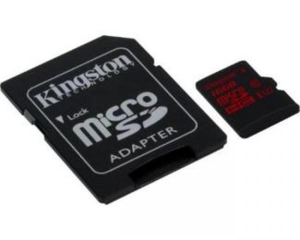 KINGSTON UHS-I U3 MicroSDXC 64GB + Adapter SDCA3/64GB
