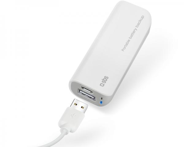 SBS Prenosni punjač USB 2.200mAh beli TEBB2200W