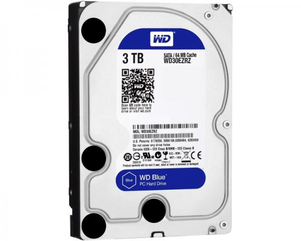 WD 3TB 3.5 SATA III 64MB 5.400rpm WD30EZRZ Blue