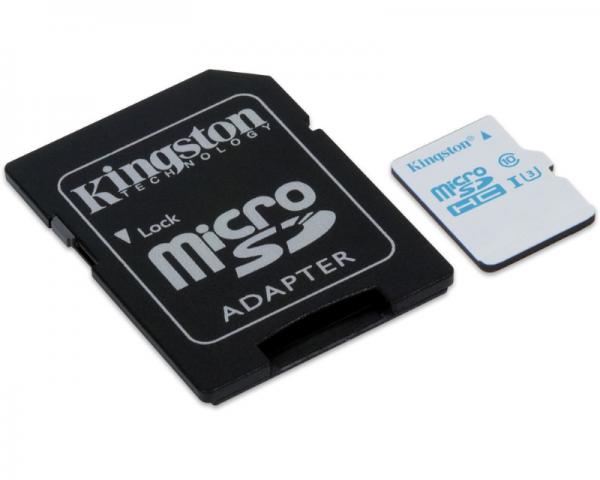 KINGSTON UHS-I U3 MicroSDHC 16GB + Adapter SDCAC/16GB