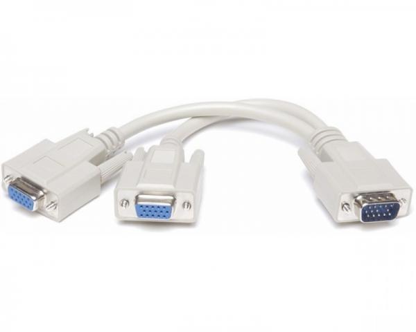 FAST ASIA Kabl VGA D-sub - VGA D-sub M/2F (spliter) beli