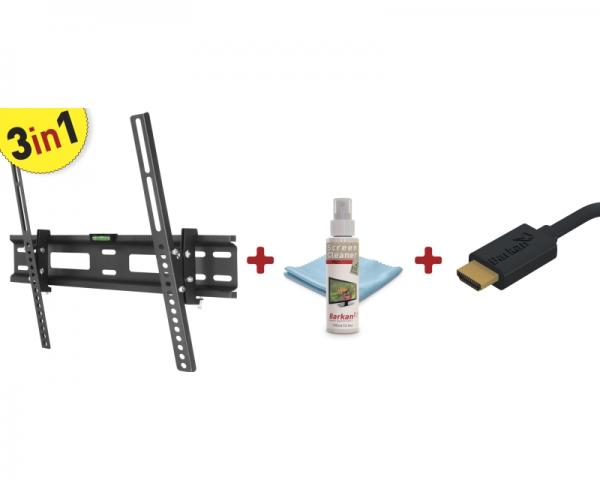 BARKAN CM310.B LCD TV zidni nosač do 56 + Cleaner + HDMI kabl