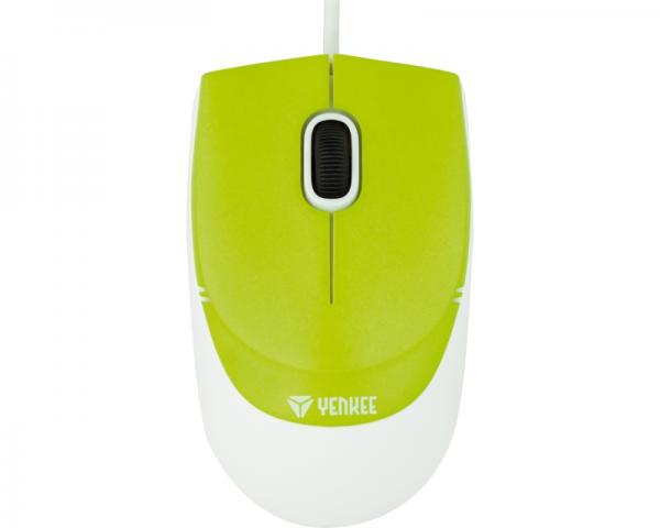 YENKEE YMS 1005GN Rio USB Optical zeleno-beli miš