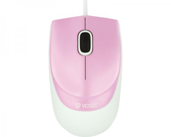 YENKEE YMS 1005PK Rio USB Optical pink-beli miš