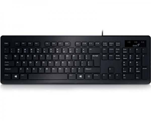 GENIUS SlimStar 130 USB US crna tastatura