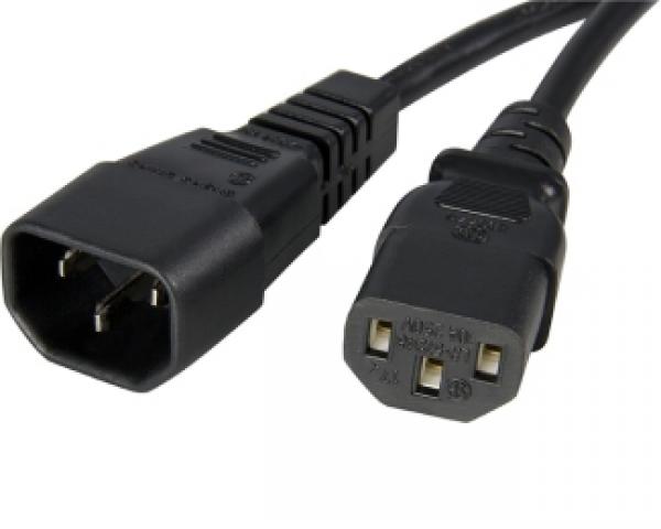 FAST ASIA Kabl naponski C13 - C14 (UPS - PC) Full bakar 1.8m crni