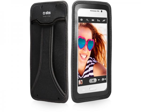 SBS Futrola za mobilni telefon selfie do 5 crna TEHANDYXLK