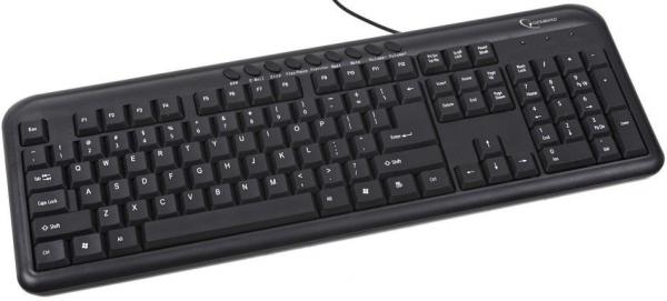 KB-UM-101 ** Gembird Multimedialna tastatura US layout black USB(459)