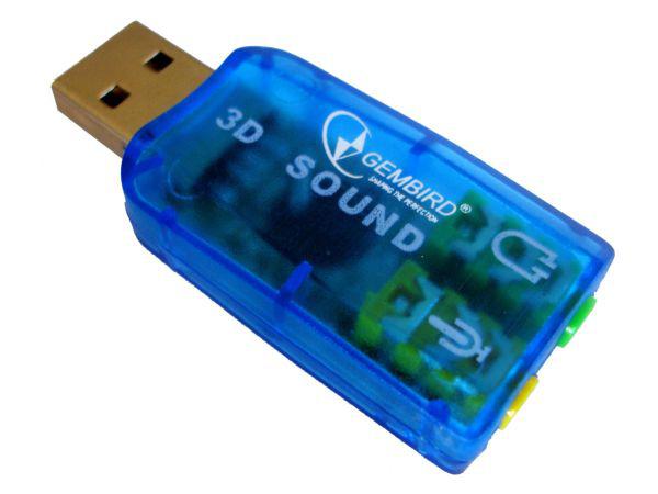 CMP-SOUNDUSB13 ** Gembird USB 5.1 3D zucna karta, zamenjuje audio kontrolora u racunaru (272)
