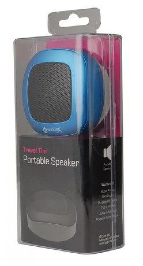A4-AST-80BR O.A. GCUBE Portable zvucnici, Built-in rechargeable battery for 4 hours, 3,5mm blue