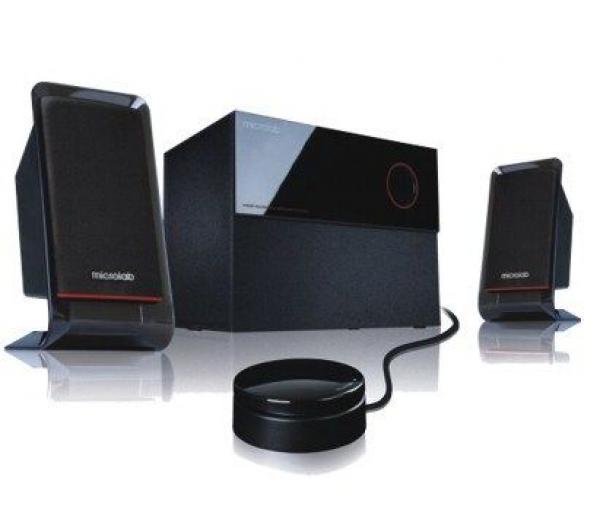 Microlab M-200 Aktivni drveni zvucnici 2.1 40W RMS(16W, 2x12W) kabl-daljinski, 3.5mm