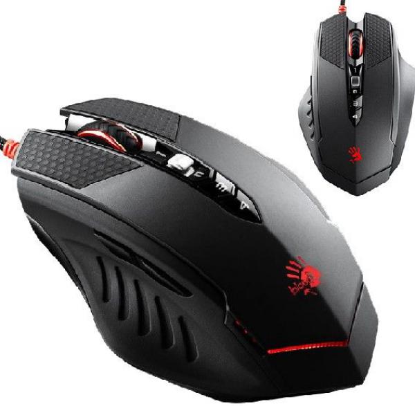 A4-T70 Bloody 4-core Gaming mis, INFRARED-Micro-switch,1000Hz/400-4000 Dpi, Metal Feet, USB