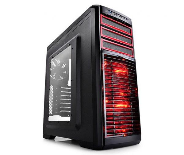 DeepCool KENDOMEN RD Gaming ATX-kuciste, 5x LED 120mm FanControl, USB3.0/audio/mic, Tool Free