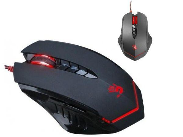A4-V8M Multi-Core Gun3 Gaming Mouse, 1000Hz/200-3200 Dpi, Black, USB
