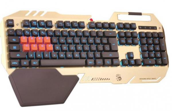 A4-B418 Bloody gaming keyboard, Letter LED(Multi Color) 8 LK Mehanickih tastera