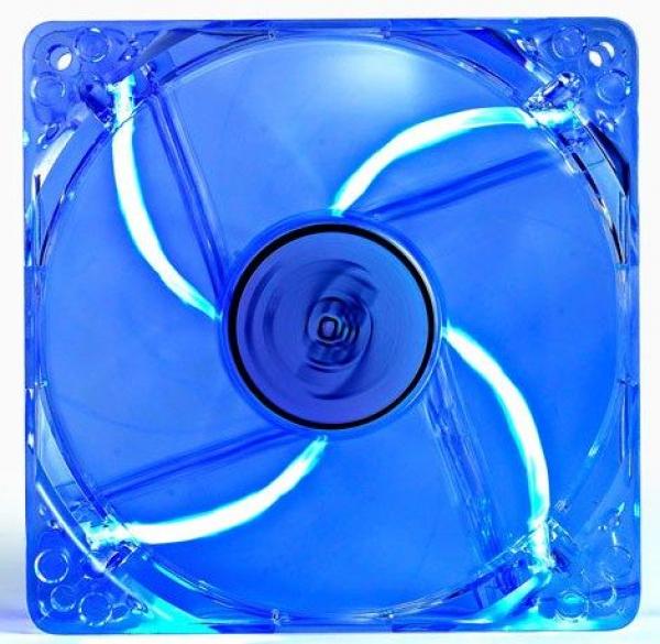 DeepCool XFAN120L/B 120x120x25mm ventilator transp-blue LED light hydr bearing 1300rpm 44.71CFM 26dB