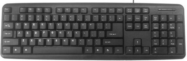 KB-U-103 Gembird Standardna tastatura US layout black USB