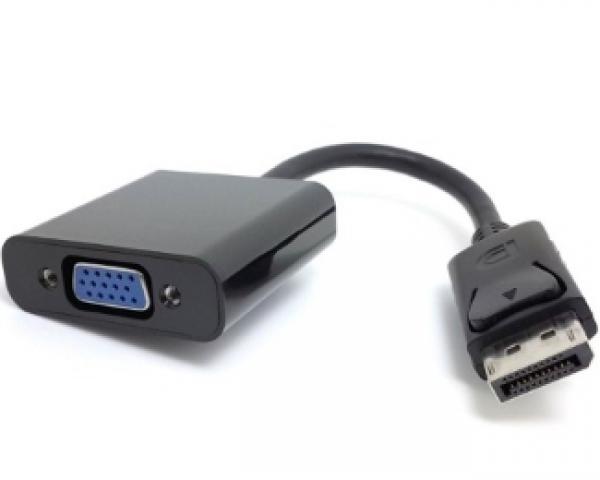 FAST ASIA Adapter DisplayPort (M) - VGA D-sub (F) crna