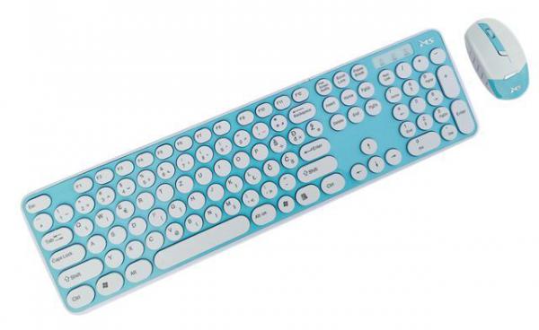 TAST. MS DECK žični set tastatura i miš, plavi