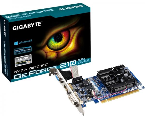 GIGABYTE nVidia GeForce 210 1GB 64bit GV-N210D3-1GI rev.6.0
