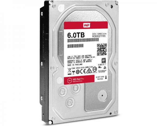 WD 6TB 3.5 SATA III 128MB 7.200rpm WD6002FFWX Red Pro