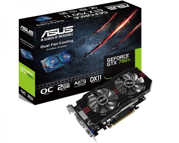ASUS nVidia GeForce GTX 750 Ti 2GB 128bit GTX750TI-OC-2GD5