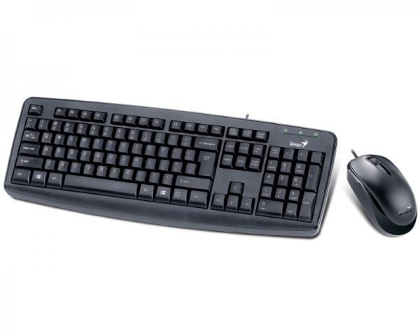 GENIUS KM-130 USB US crna + USB crni miš