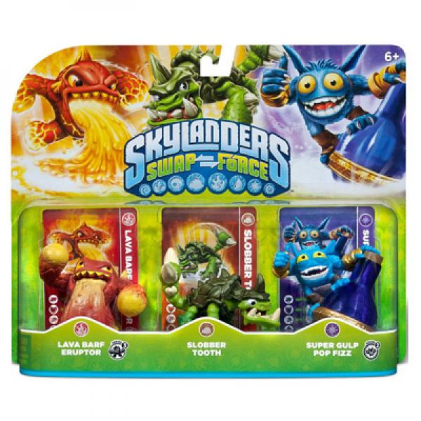 Skylanders SWAP Force Triple Pack A (Sloober Tooth + Eruptor + Pop Fizz)