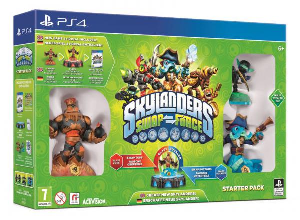 PS4 Skylanders SWAP Force Starter Pack (Game, Portal, Stealth Elf, Blast Zone, Wash Buckler)
